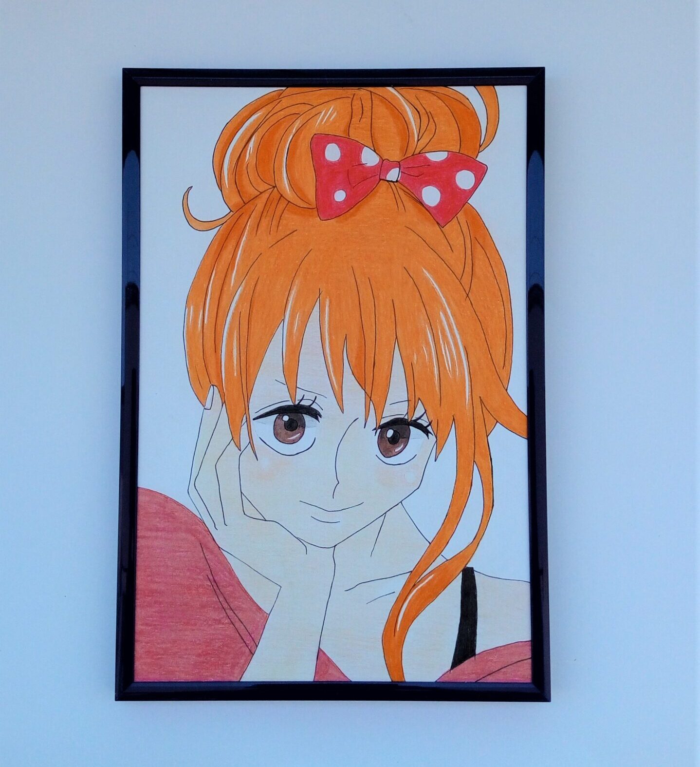 Disegno ragazza anime - disegno quadro manga - volto anime