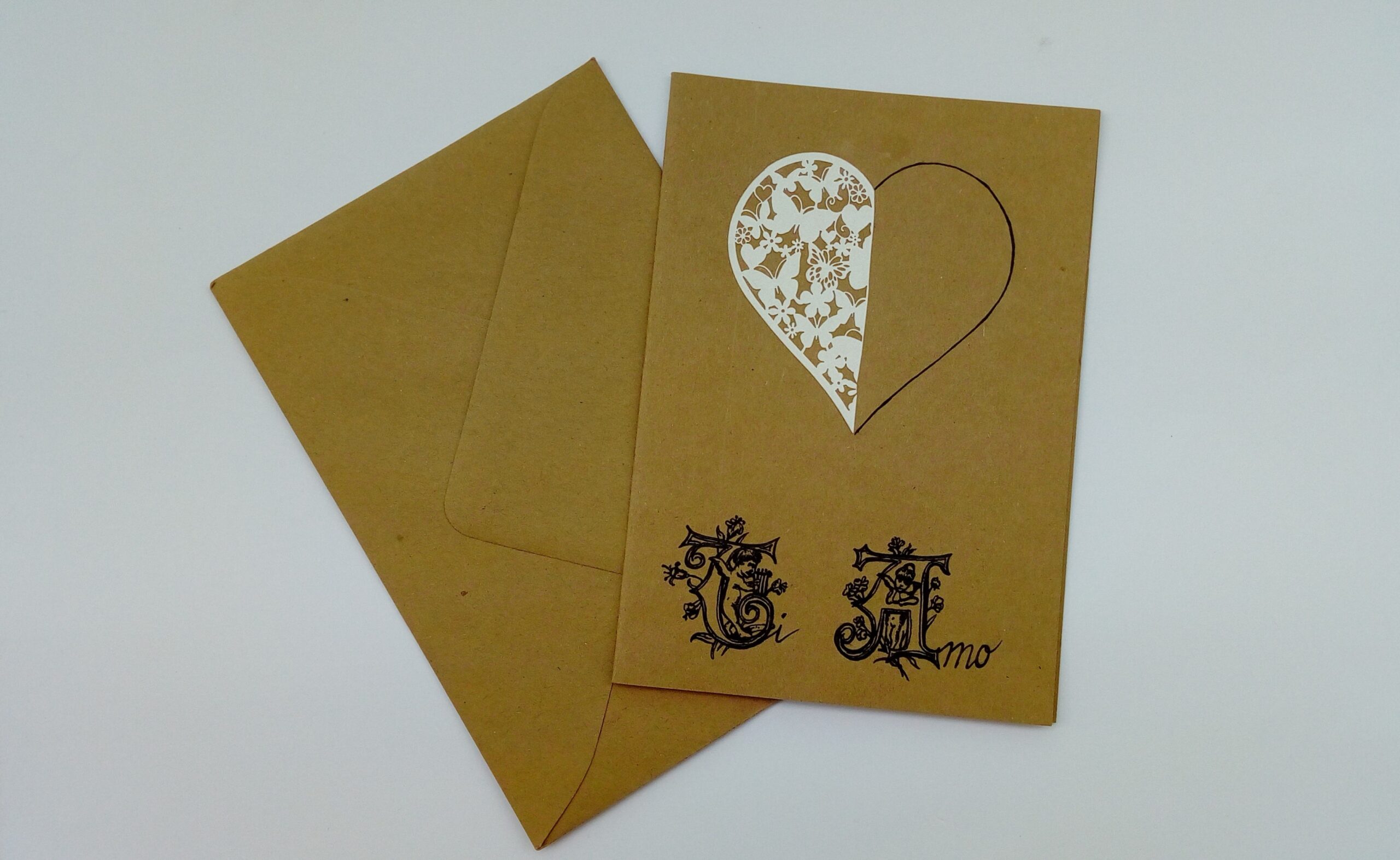 Biglietto ti amo - ti amo - biglietto san valentino - biglietto romantico