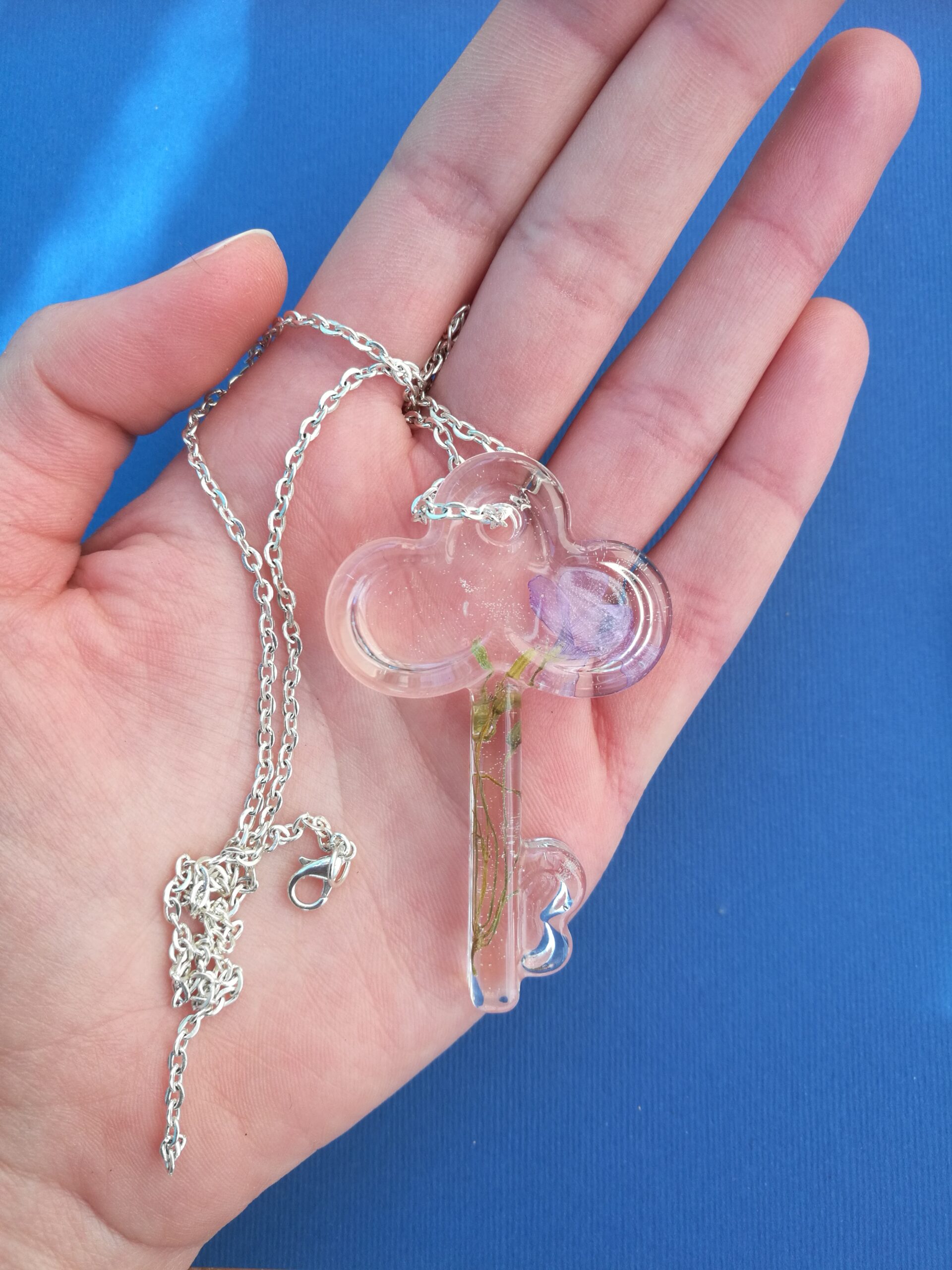 Lucchetto a cuore - collana a lucchetto - lucchetto in resina - ciondolo a forma di lucchetto - serratura - immagine 7