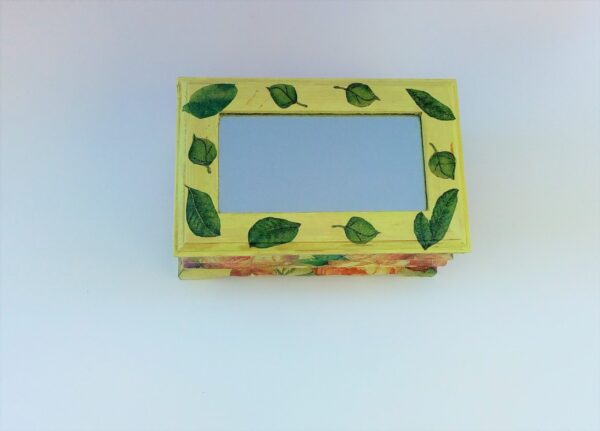 Scatola di legno - scatola con fiori - scatola decorata a decoupage - scatola dei ricordi - legno dipinto - Image 3